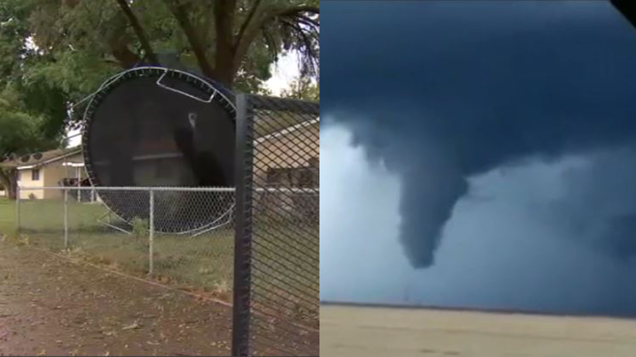 Wild weather moves through the Central Valley