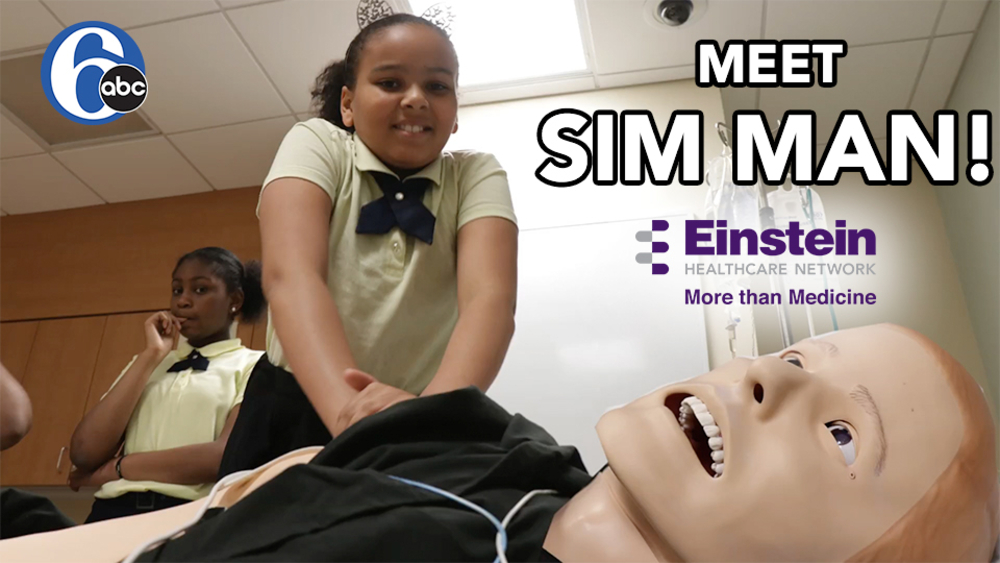Local students meet "Sim Man"