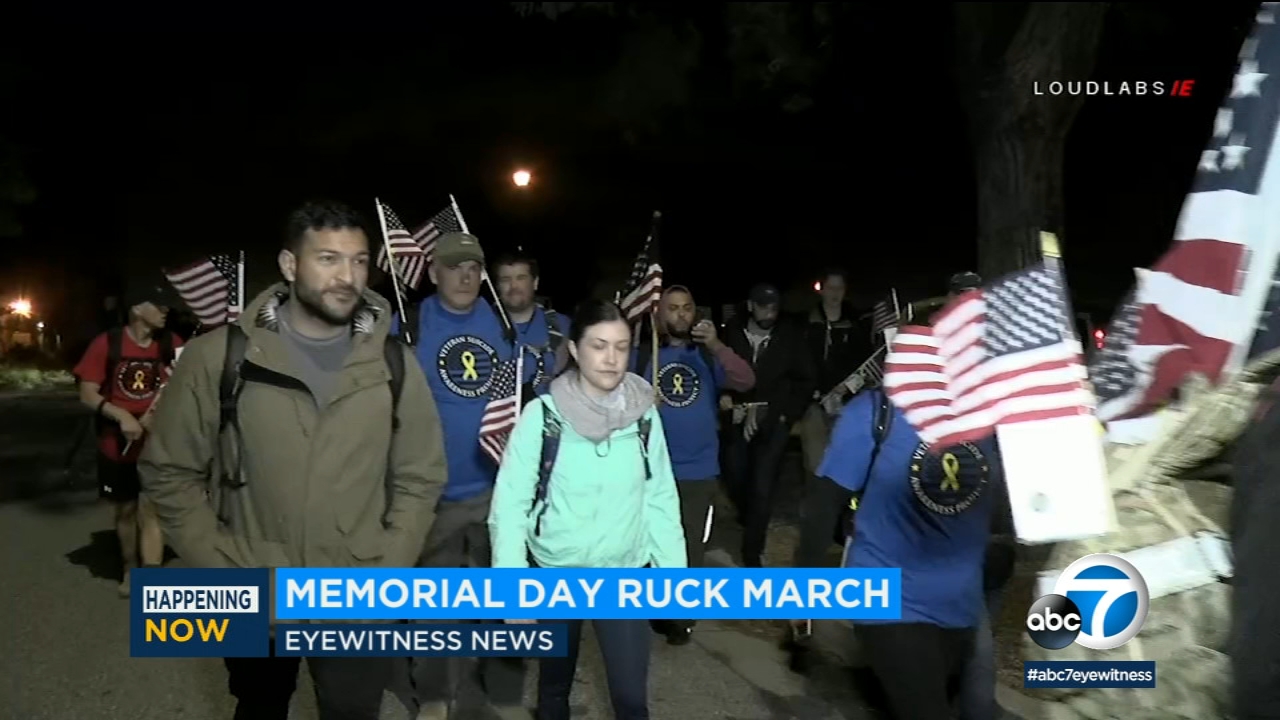 Riverside County march spotlights veteran suicide issue