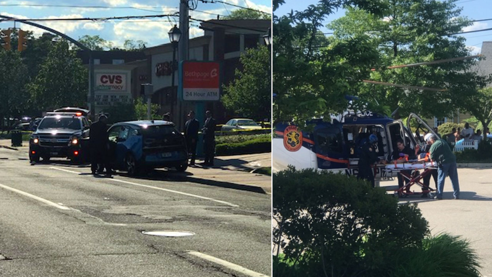 Family hospitalized after outofcontrol vehicle jumps curb in Freeport