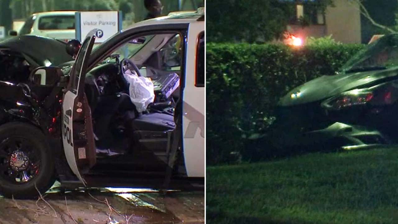HPD officer, woman and child hurt in crash in west Houston