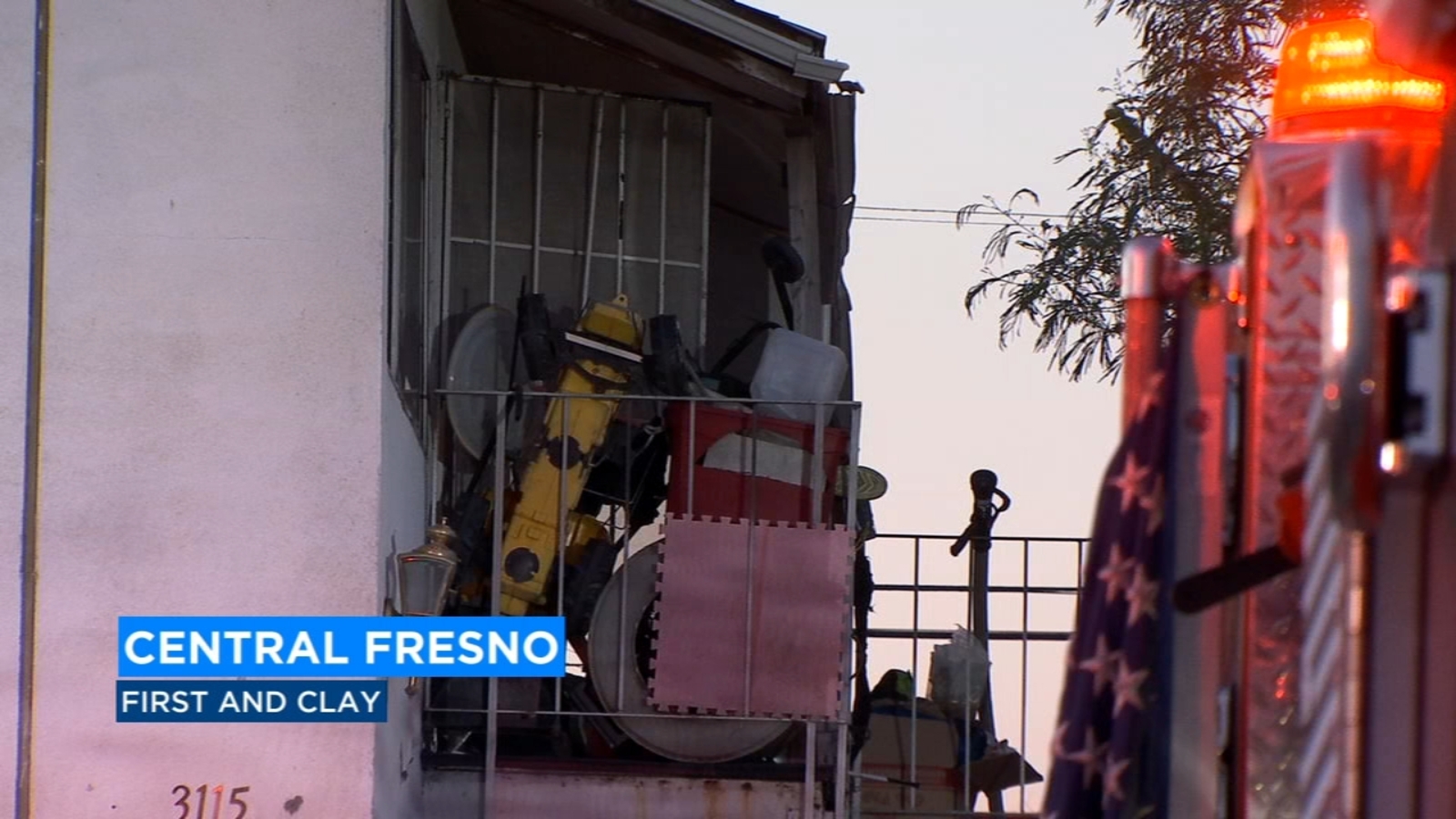 Man suffers smoke inhalation in Central Fresno apartment fire - ABC30 ...