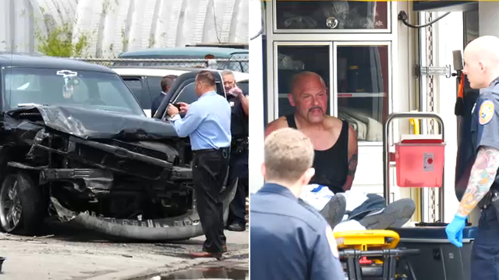 Man found sleeping in stolen car in Queens flees police, crashes into