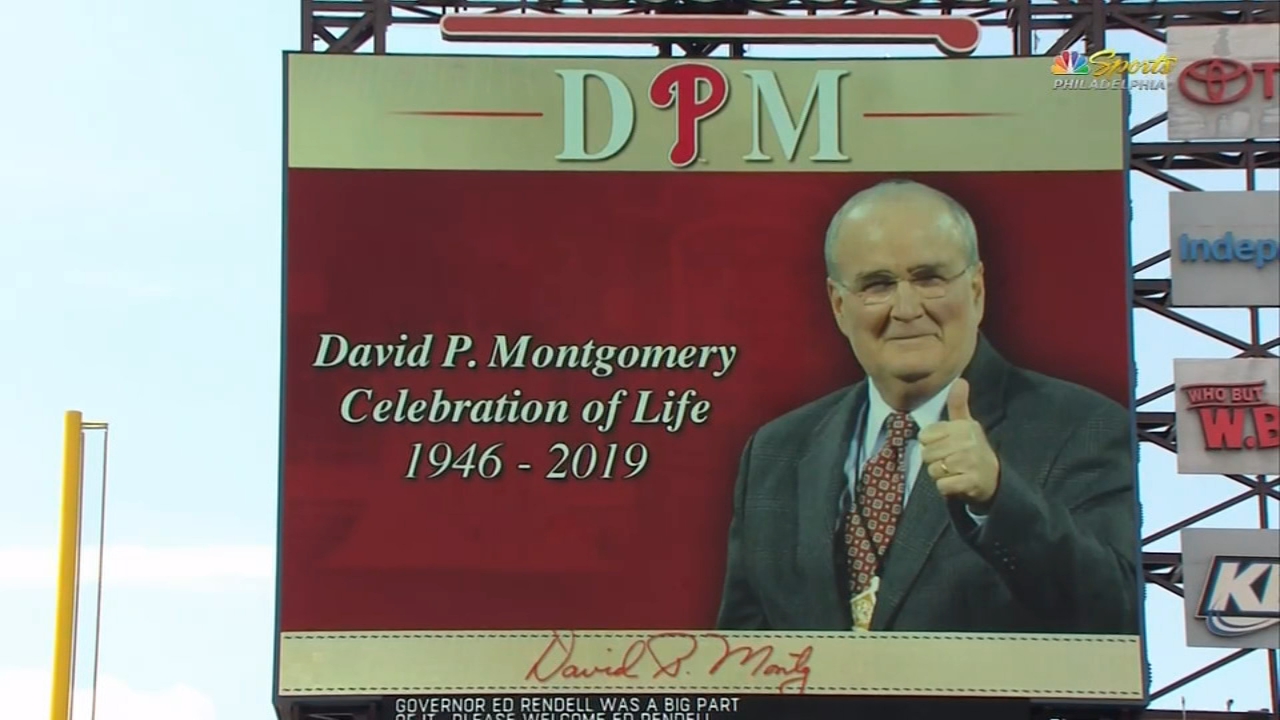Memorial service held for Phillies chairman David Montgomery