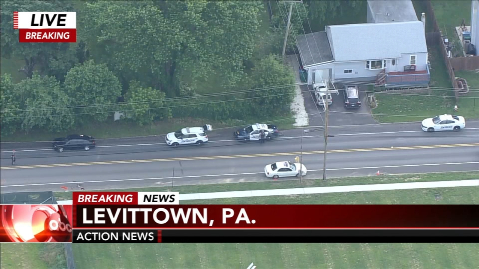 Levittown Accident Crash across street from Harry S Truman High School