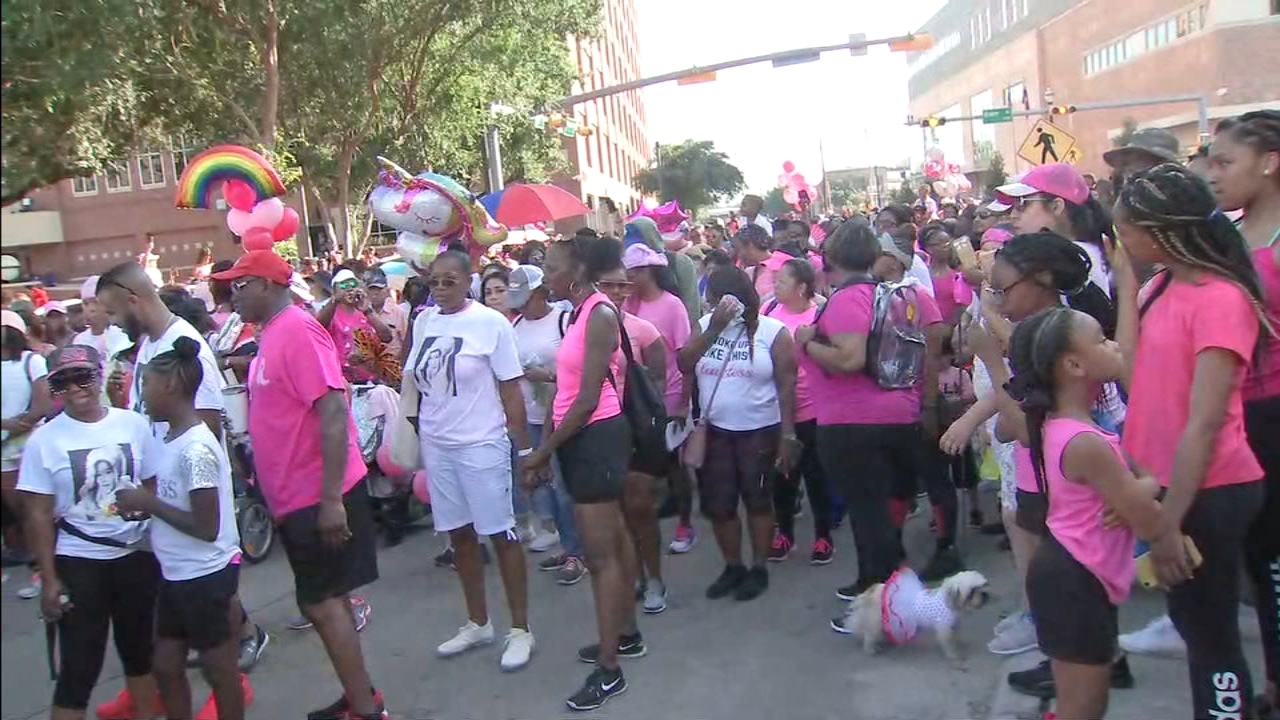 Hundreds honor young life of Maleah Davis with 'Maleah Walk' at City Hall
