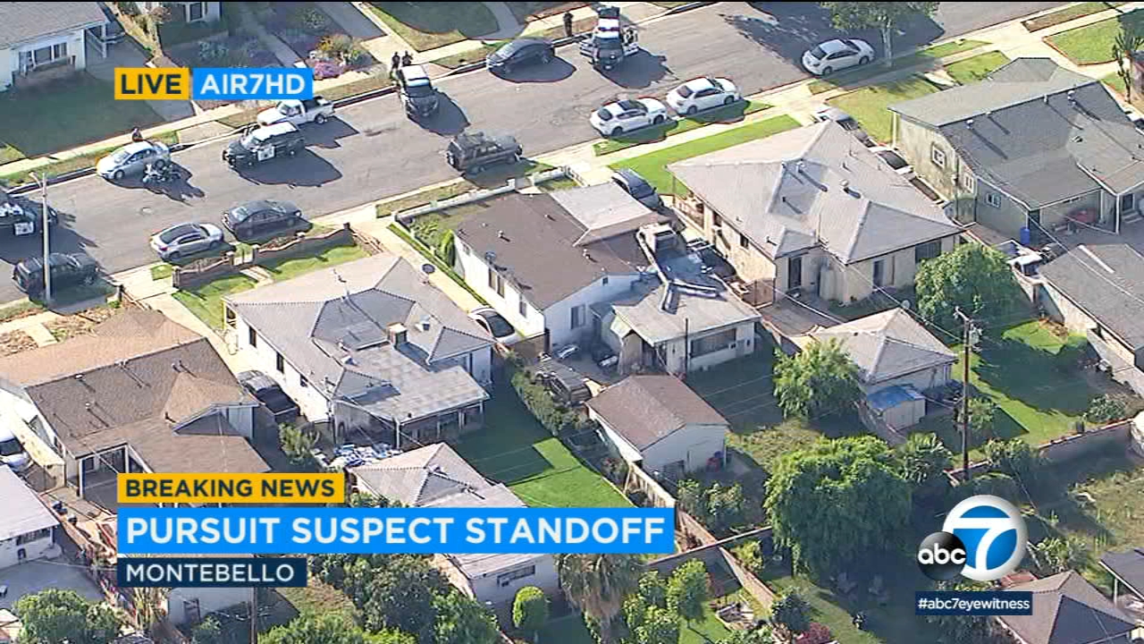 DUI suspect in standoff at Montebello home after freeway chase