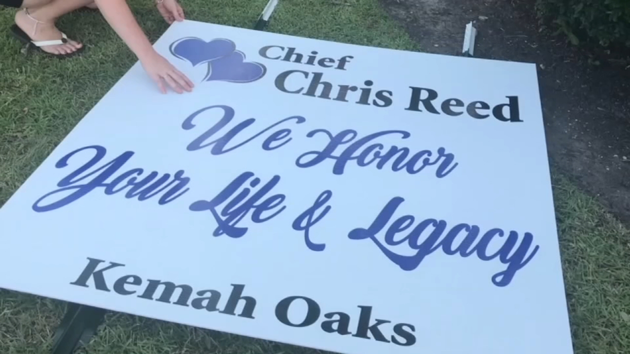 Memorial service honoring Kemah PD Chief Chris Reed Friday