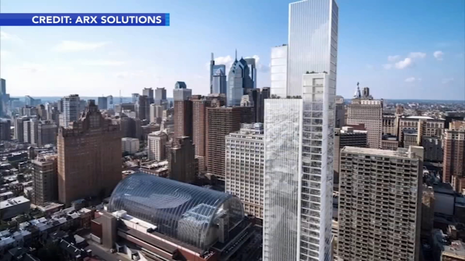 Arthaus Groundbreaking New Center City Philadelphia 47story condo tower breaks ground 6abc