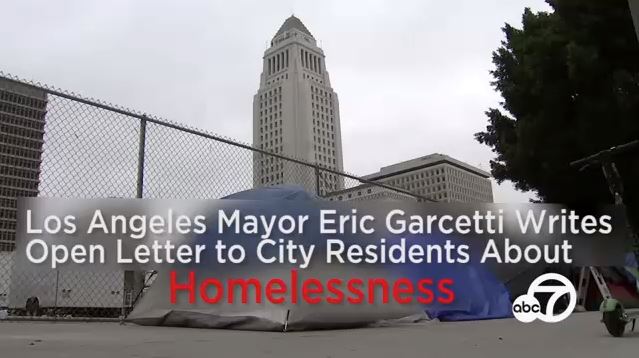 L.A. Mayor Garcetti writes open letter about homelessness, takes "full responsibility"