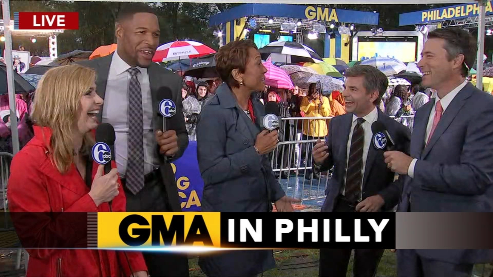 GMA In Philly What rain? Philly shines bright during 'Good Morning