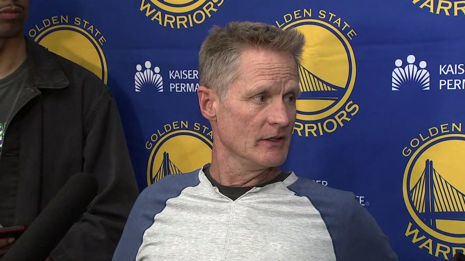 Golden State Warriors Coach Steve Kerr speaks after Finals loss to