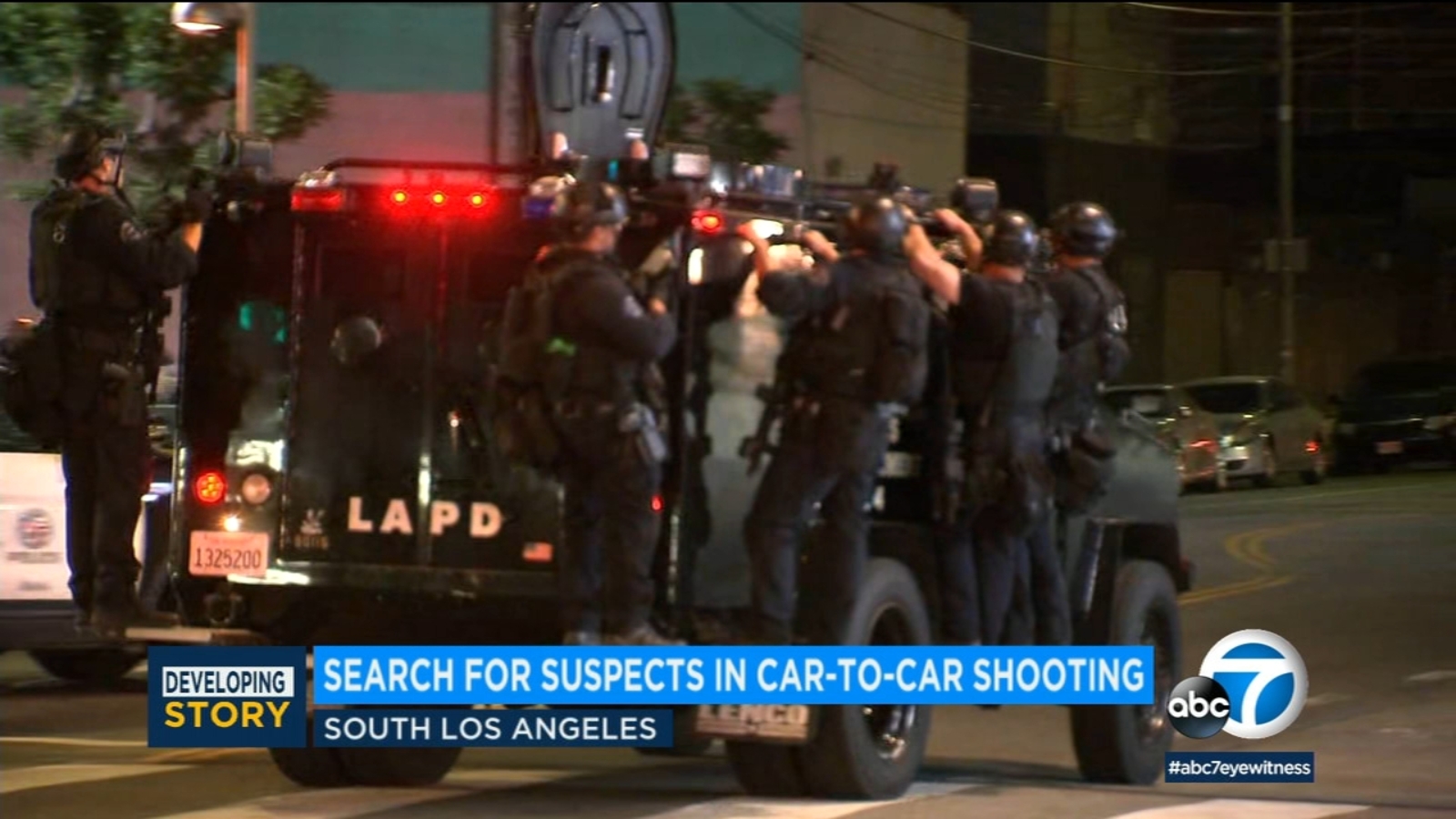2 suspects on the loose after South L.A. shooting, car theft - ABC7 Los ...