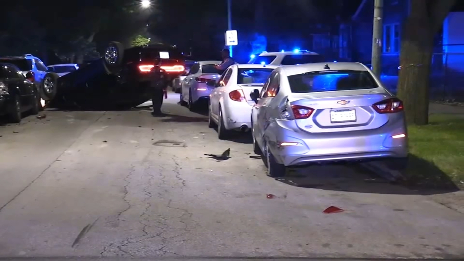 Car flips over after driver fatally shot in South Shore ABC7 Chicago