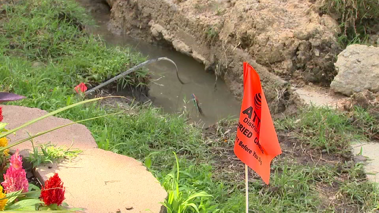 AT&T cut septic line, causing wastewater to spill into Raleigh yard