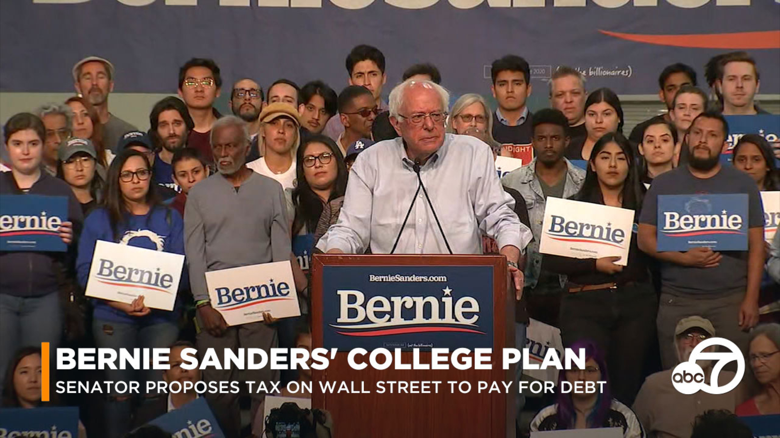 Eyewitness This Sanders unveils bill to cancel student debt, Formosa