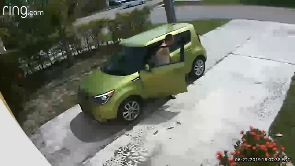 Ring video shows stranger poop in man's driveway