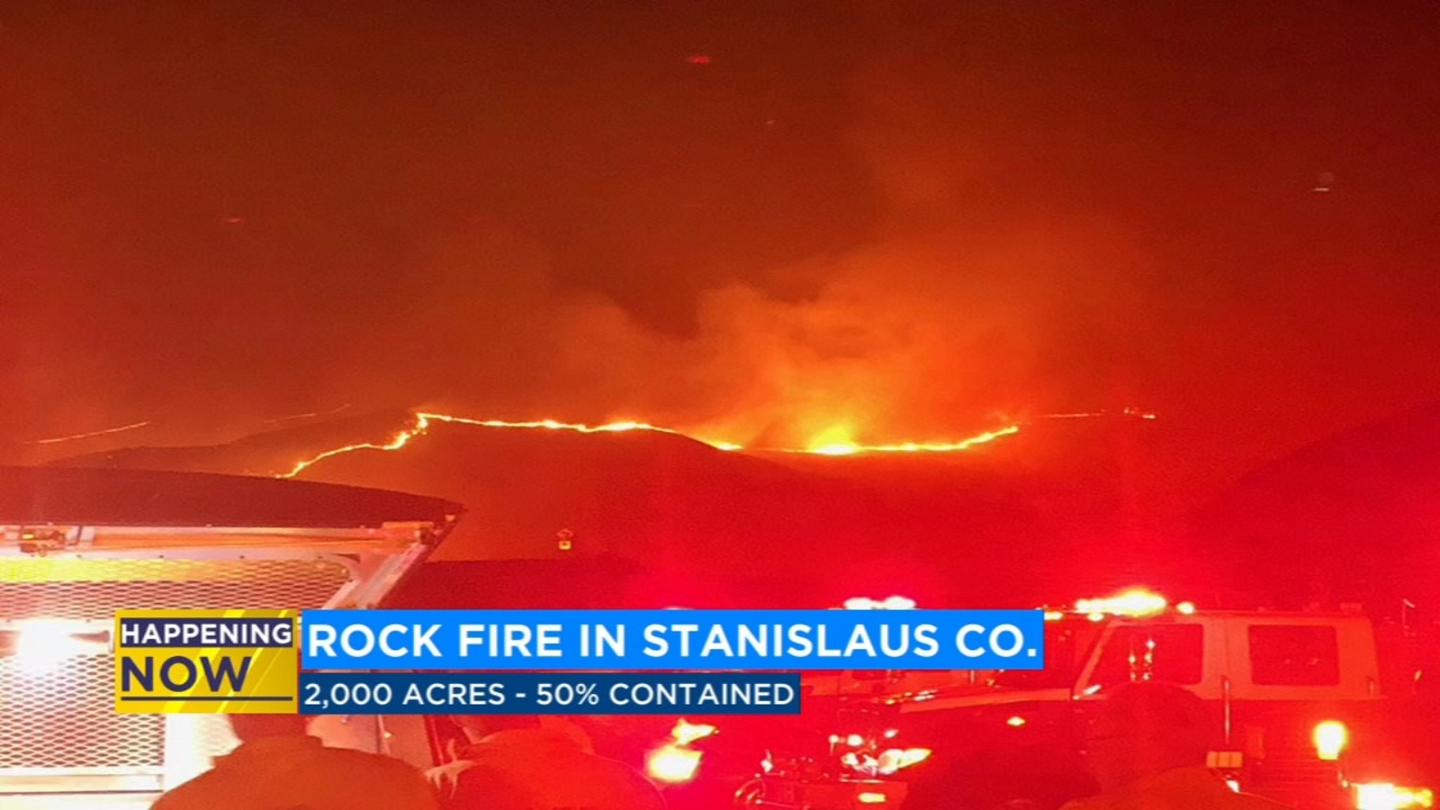 Rock Fire Firefighters battling more than 2,000acre wildfire in Stanislaus County ABC30 Fresno Rock Fire Firefighters battling more than 2,000acre wildfire in Stanislaus County ABC30 Fresno