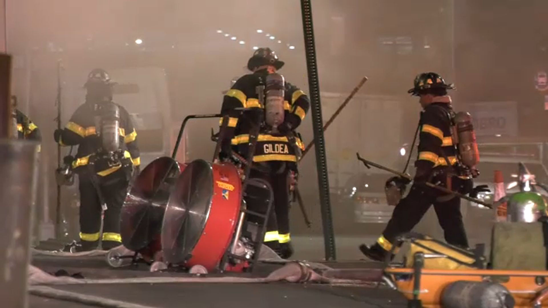 5 firefighters hurt battling fire at Bronx recycling facility