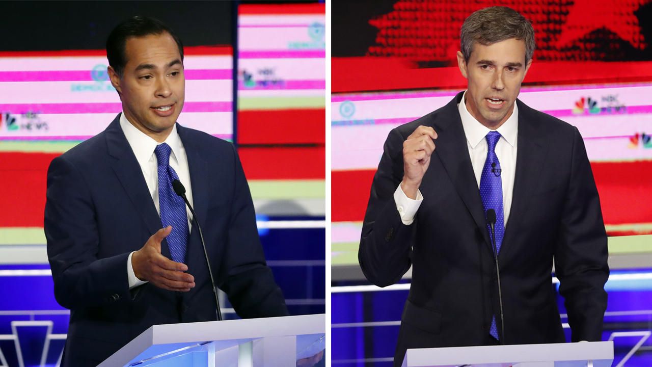 Castro and O'Rourke spar on immigration during Democratic debate