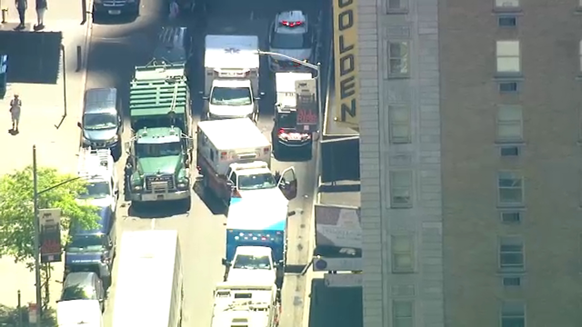 3 stagehands injured by falling debris in Midtown theater
