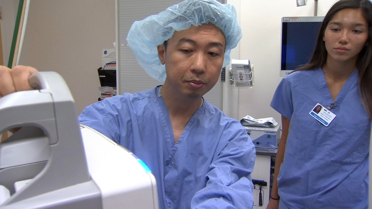 Local students interested in medicine learning from doctors