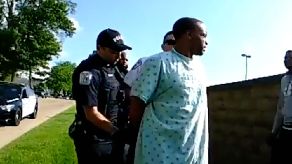 Man claims racial profiling for arrest while attached to IV