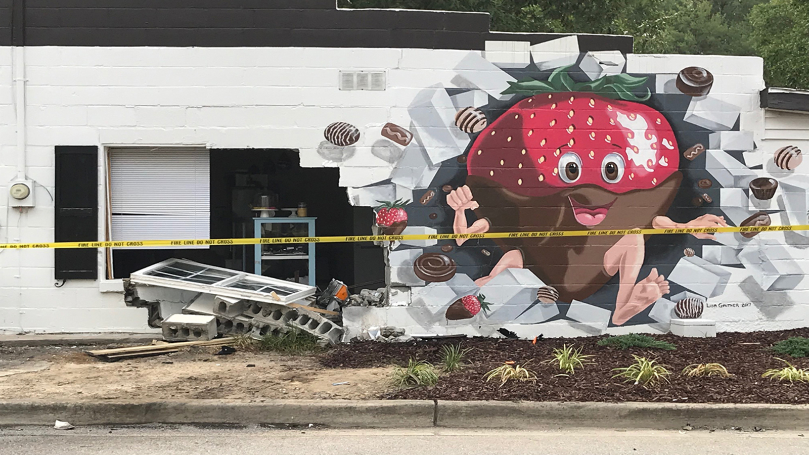 Truck plows into Chocolates By Whitney ABC11 RaleighDurham