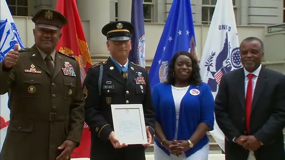 New York City honors Medal of Honor recipient David Bellavia at City Hall