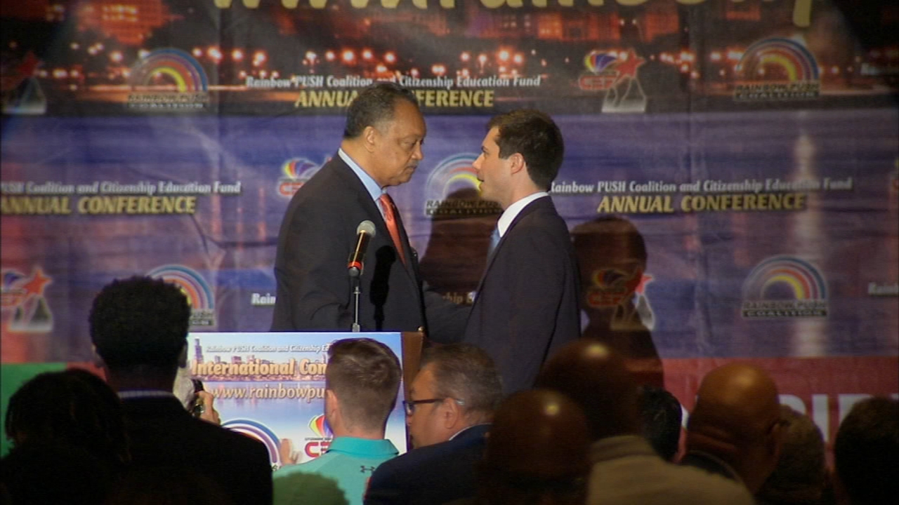 Buttigieg battles low support with Black voters, takes case to Rainbow Push convention