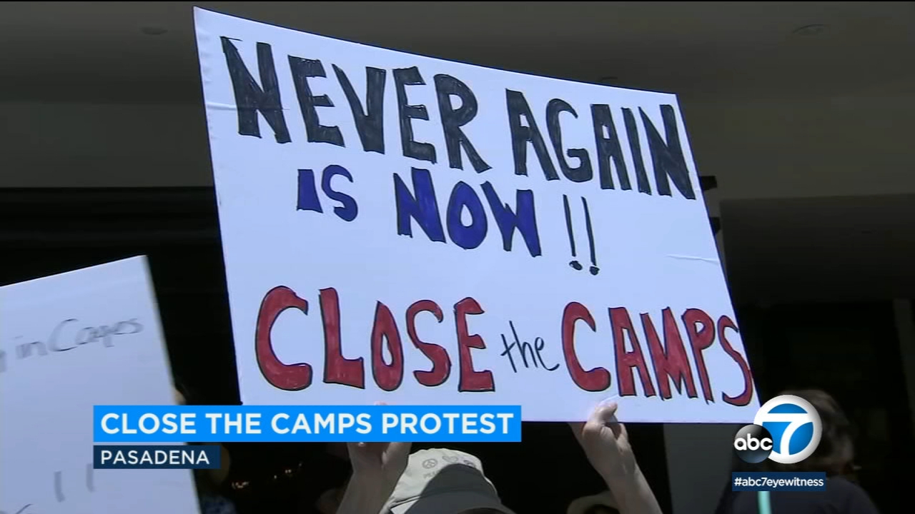 Protesters call for closure of migrant detention centers