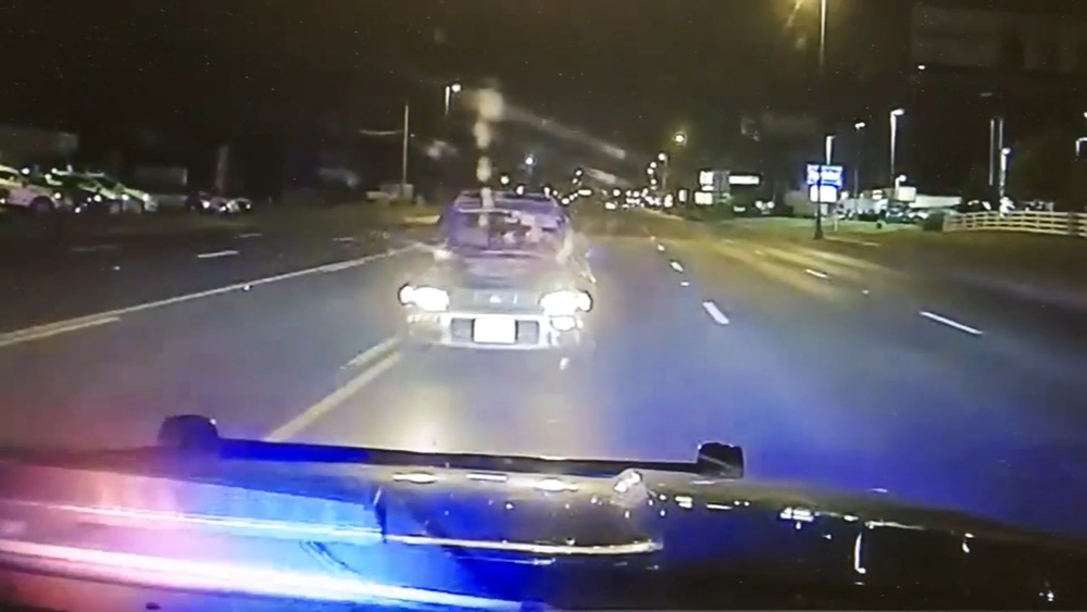 Video shows alleged drunk driver ramming into police cruiser