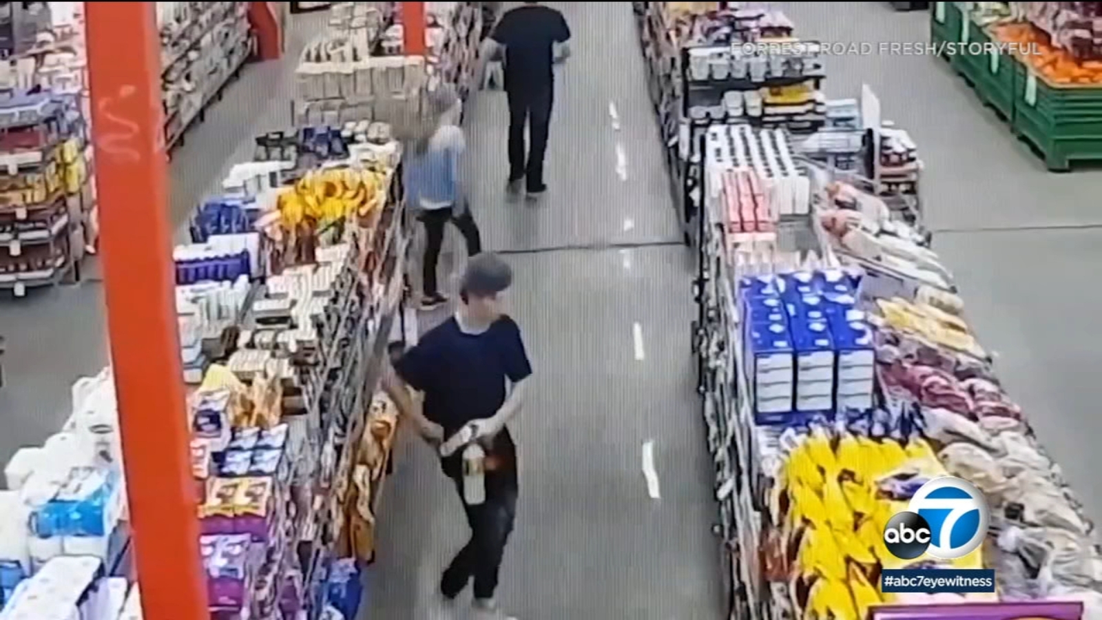 Shoplifting suspect stuffs container of hot spaghetti down his pants