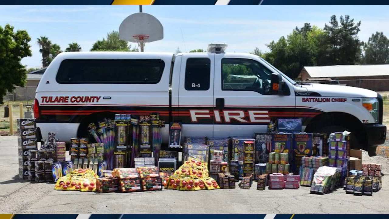 $25,000 worth of illegal fireworks seized in Tulare County