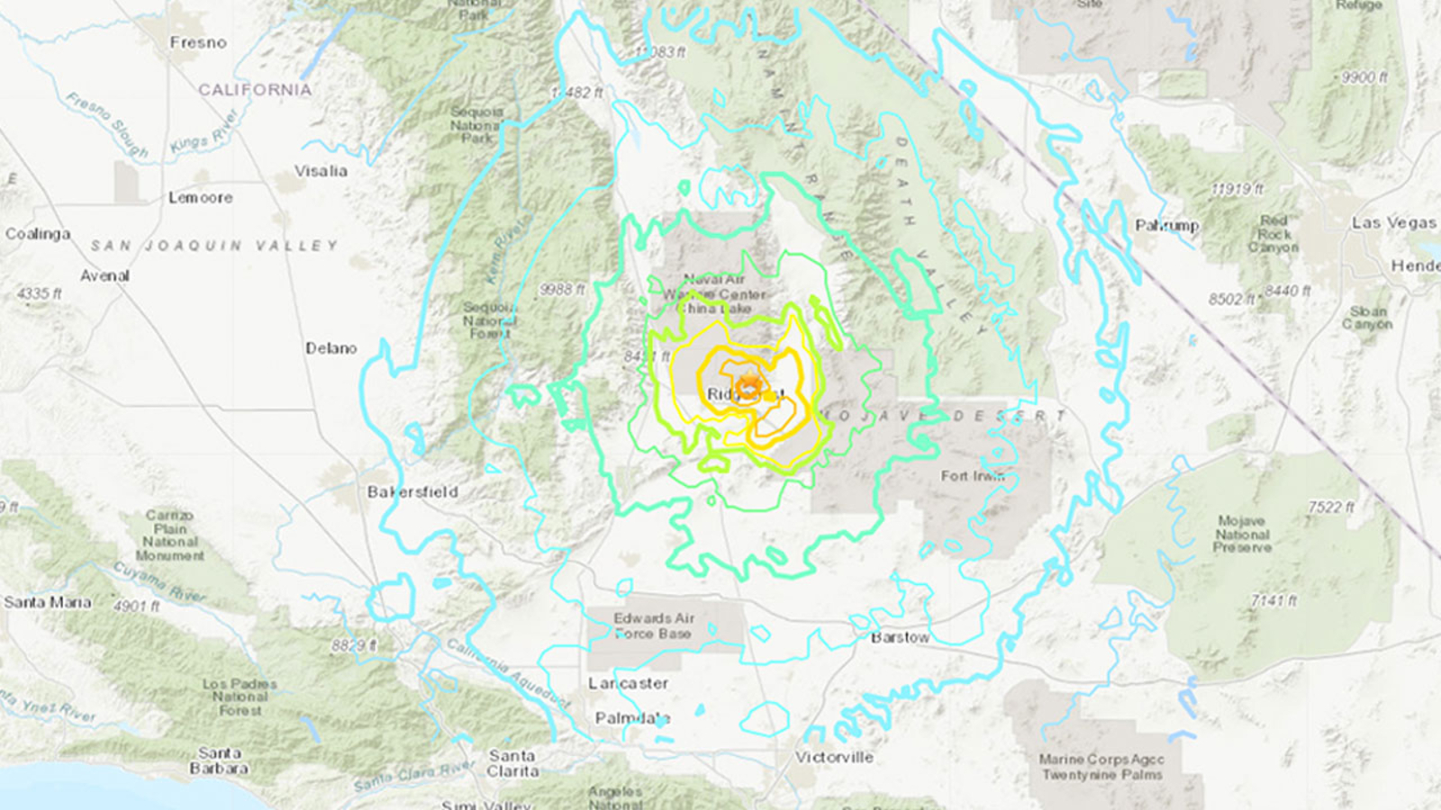 6.4 magnitude quake hits near Ridgecrest in Kern County