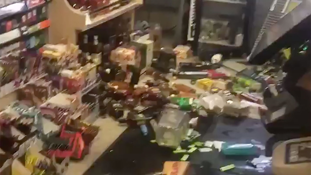 Liquor store trashed by Ridgecrest earthquake