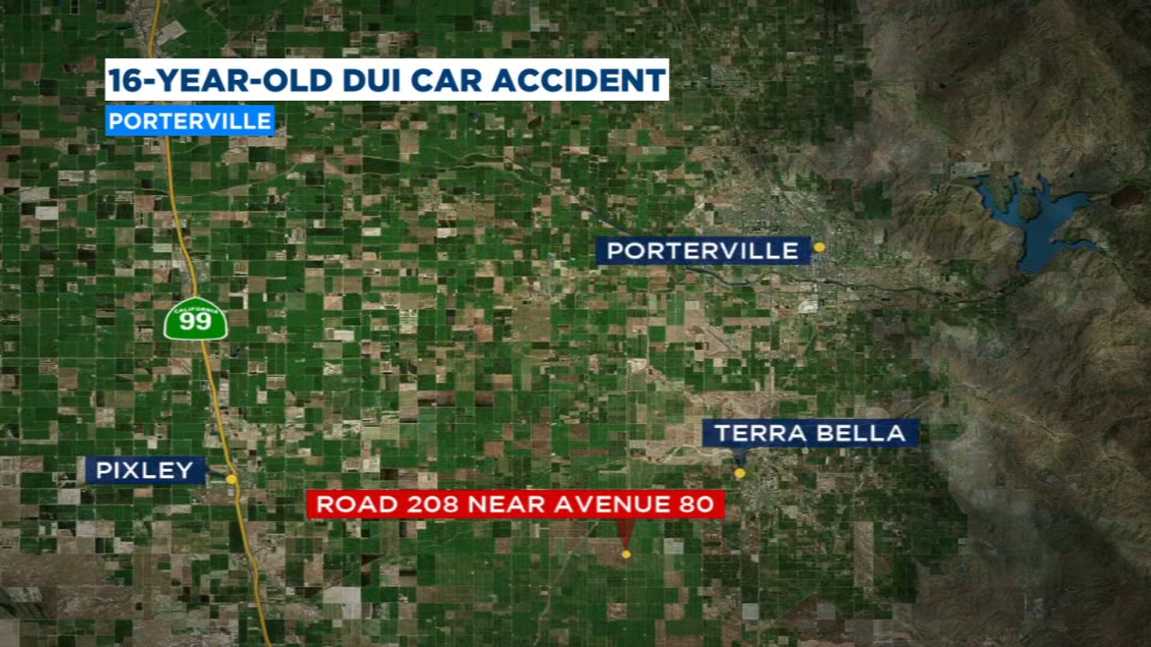 3 hospitalized after Tulare County DUI crash, 16-year-old arrested