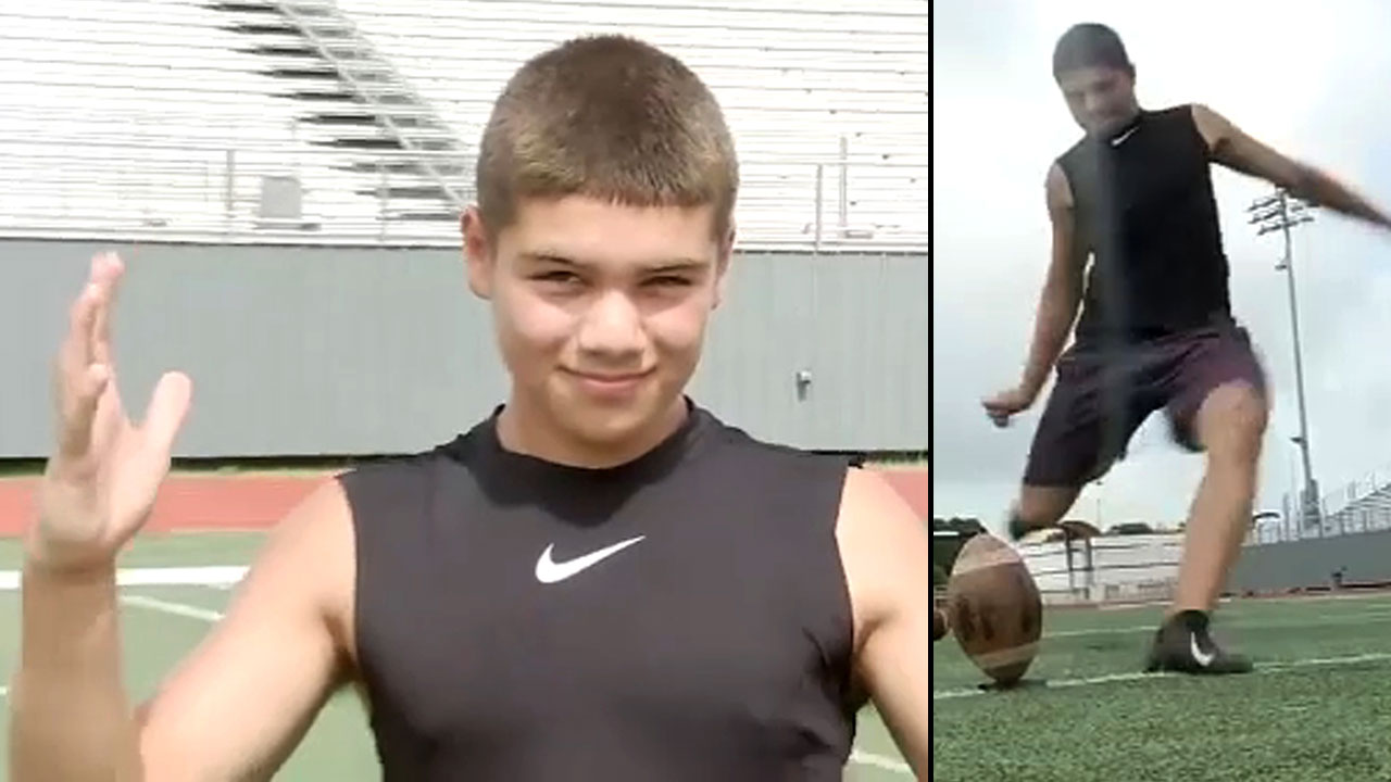 Viral video kicker shows how to send one through uprights