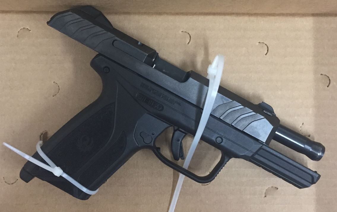 Police say they confiscated this gun from Yonatan Wondimu during a traffic stop June 28, 2019 in Evanston.