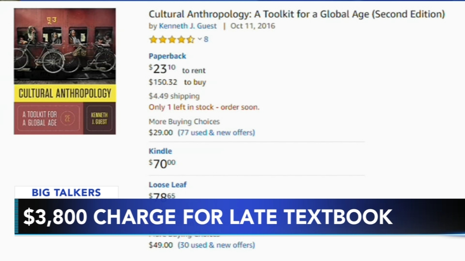 Amazon charges college student 3,800 for late rental textbook 6abc