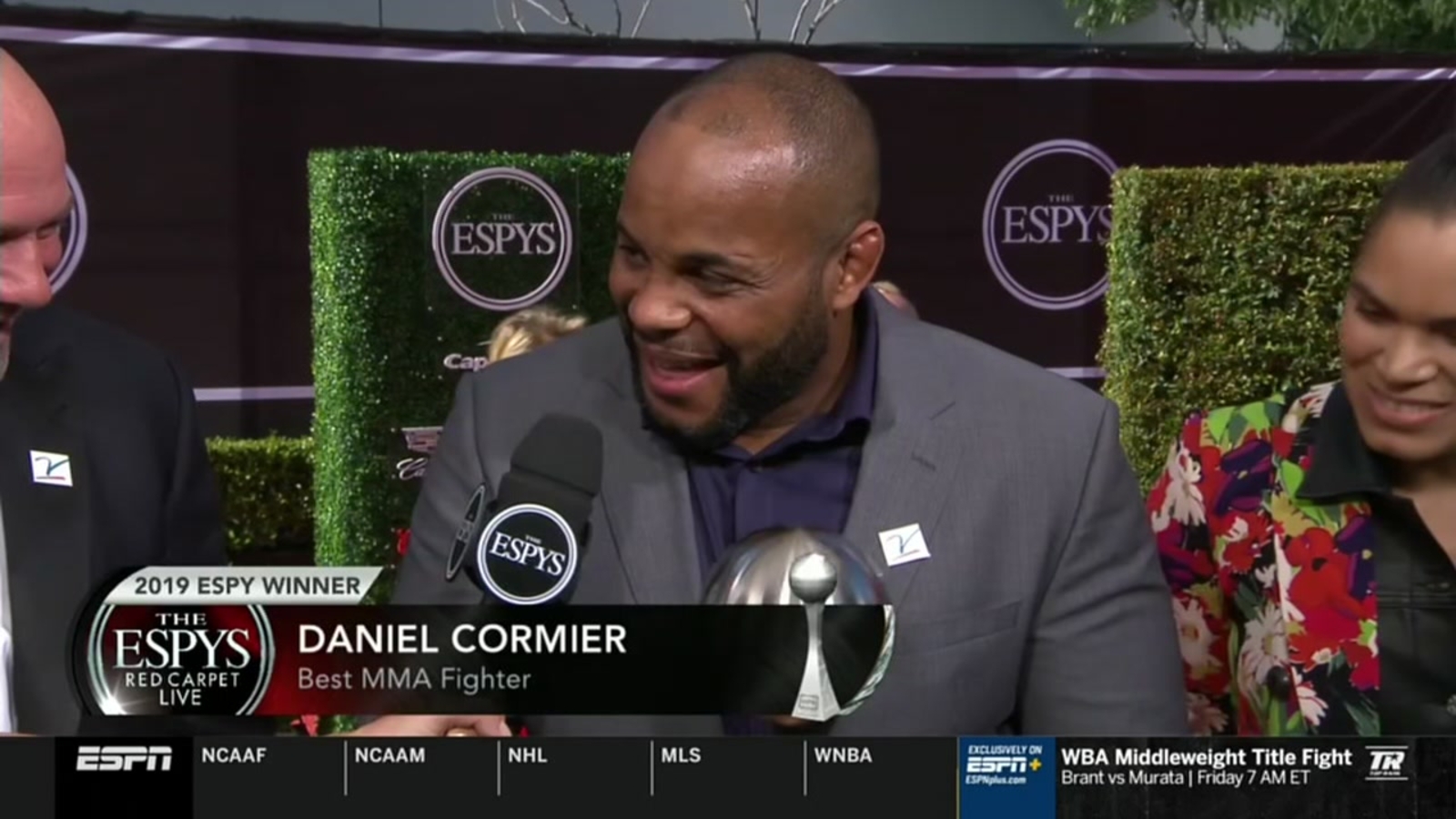 'I can't believe I have an ESPY,' Daniel Cormier inaugural