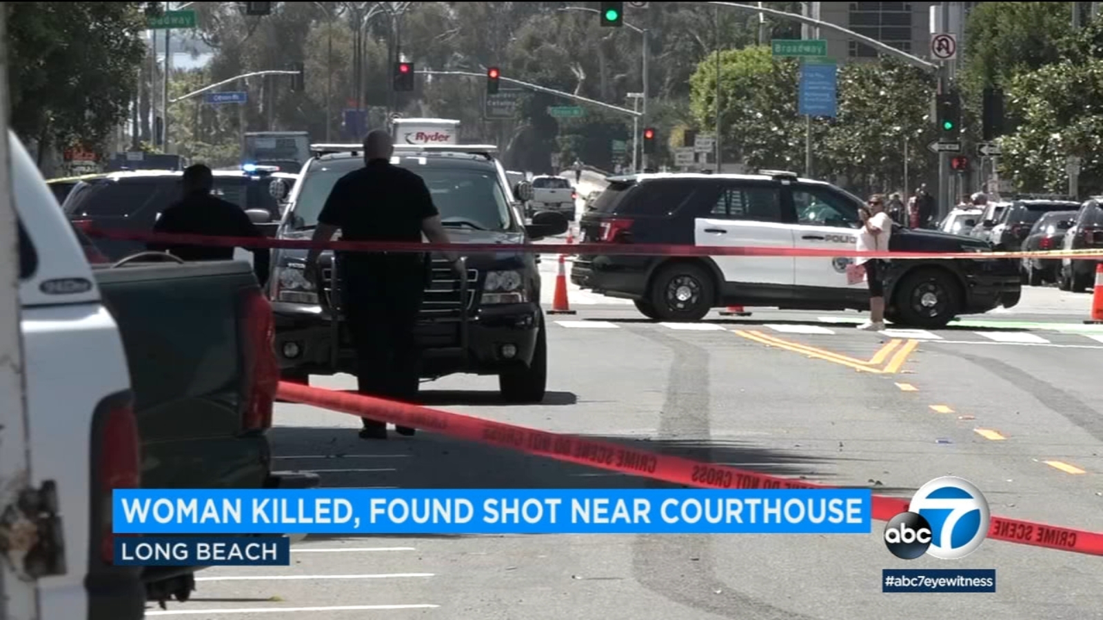 Woman dies after found shot near Long Beach courthouse - ABC7 Los Angeles