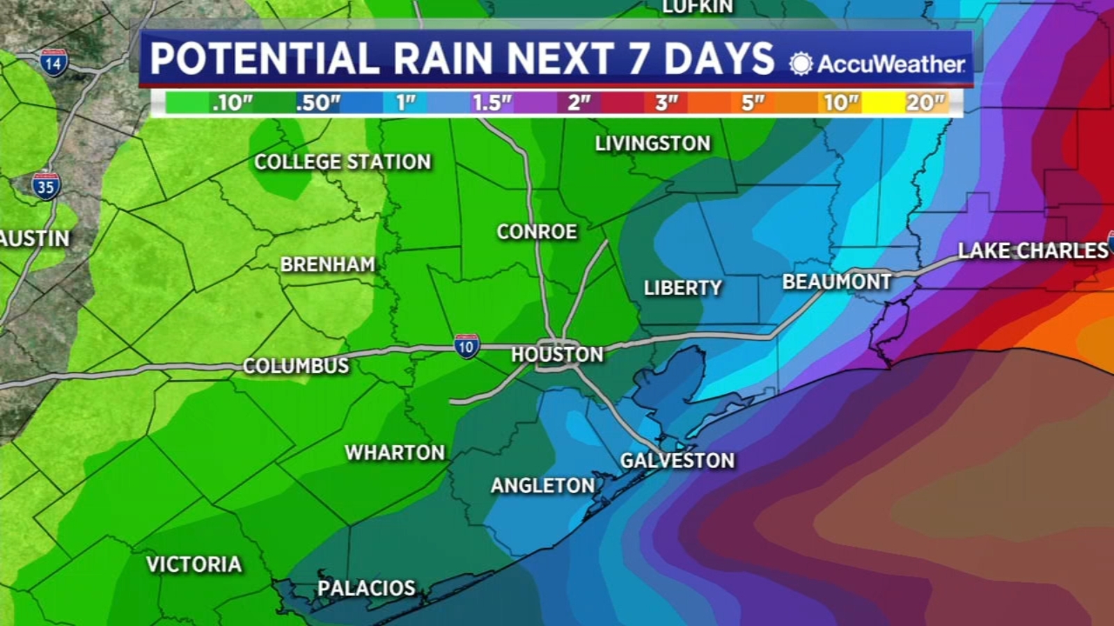 HOUSTON WEATHER Barry brings a little rain this weekend