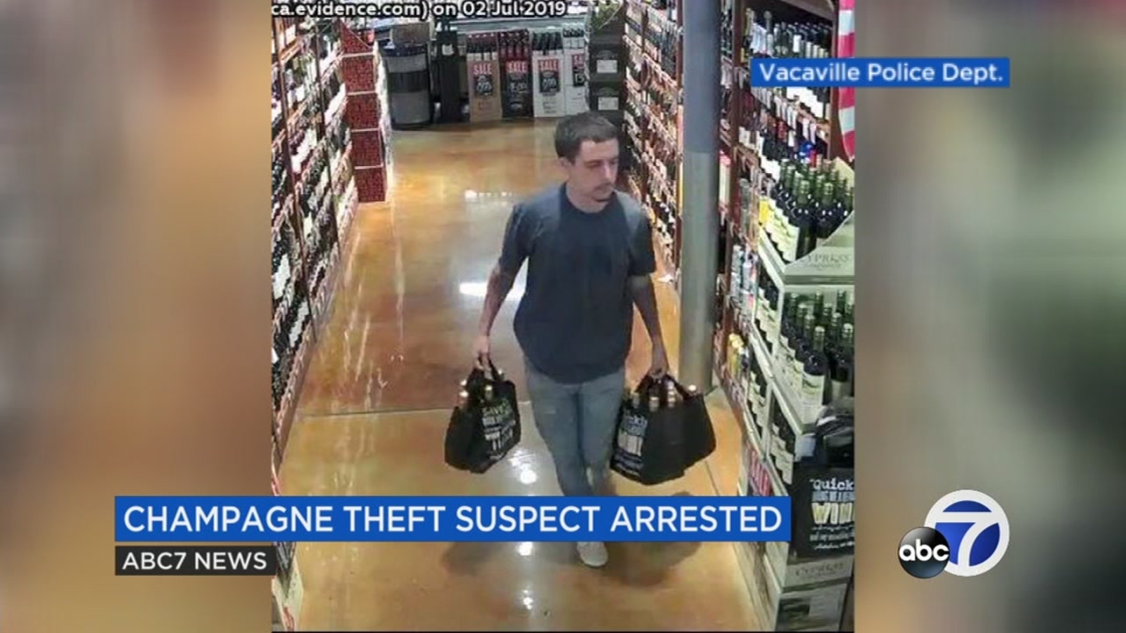 Man accused of stealing $1,200 worth of champagne from market arrested ...
