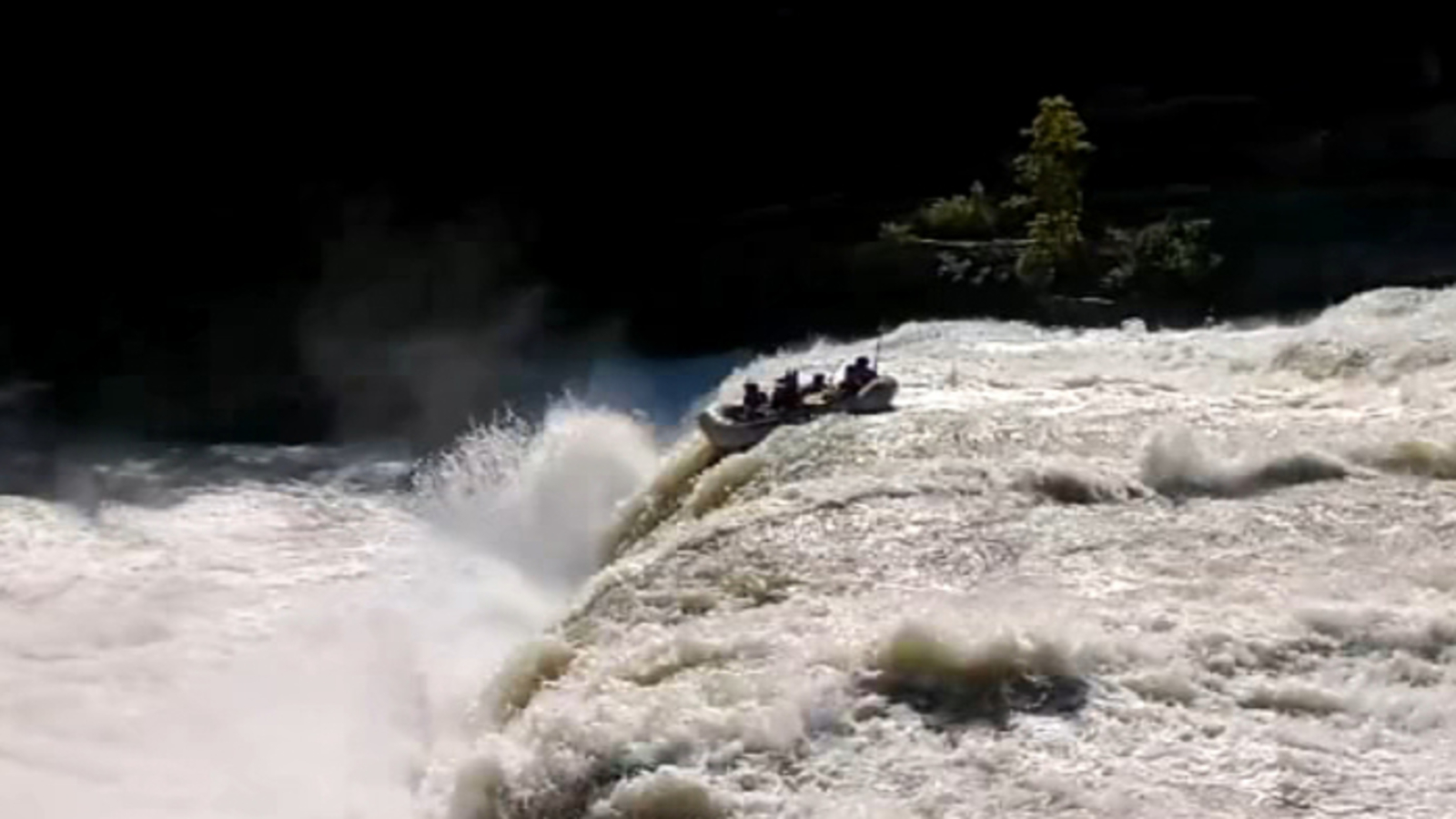 Video shows raft plummet over waterfall, throwing people overboard ...