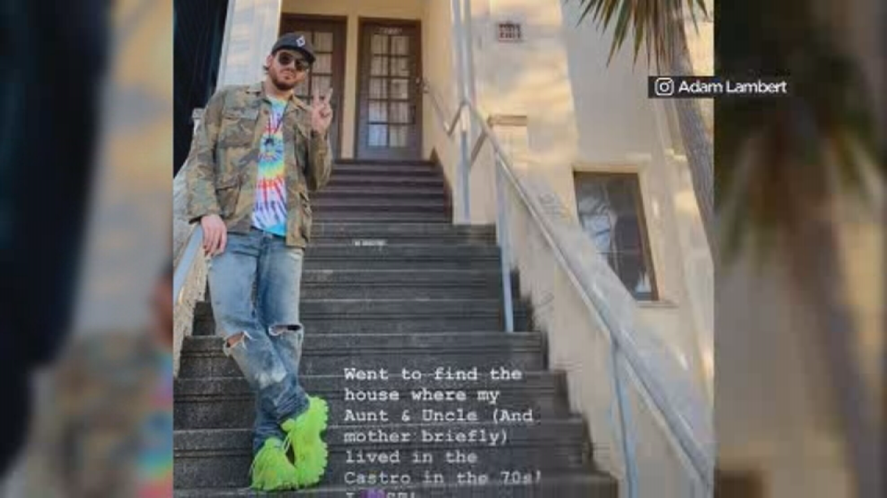 Singer Adam Lambert spotted in San Francisco
