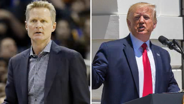 Warriors coach Kerr calls out Congress after Trump's 'racist tweet'