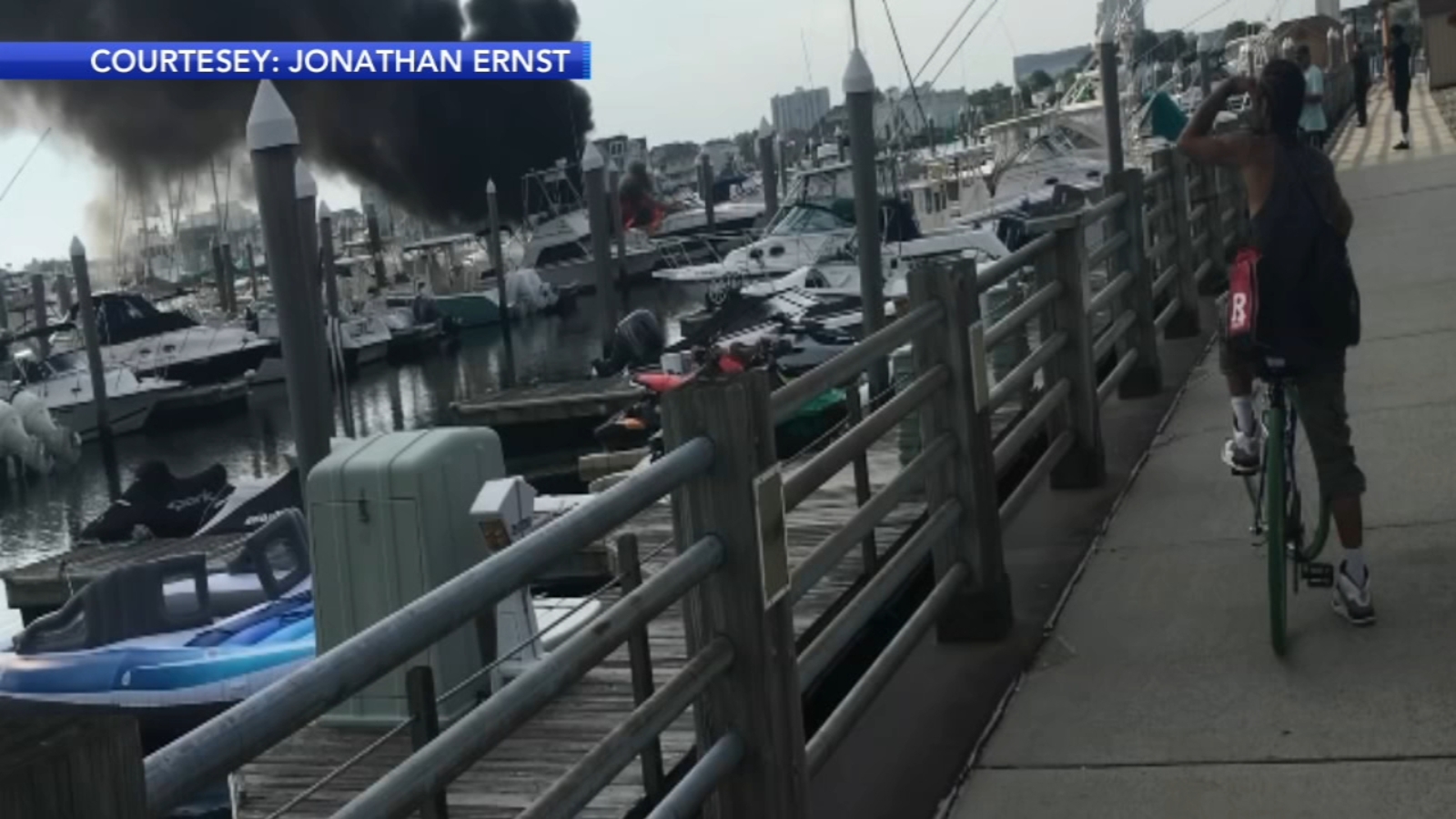 Boat erupts into flames at Golden Nugget Casino marina in Atlantic City