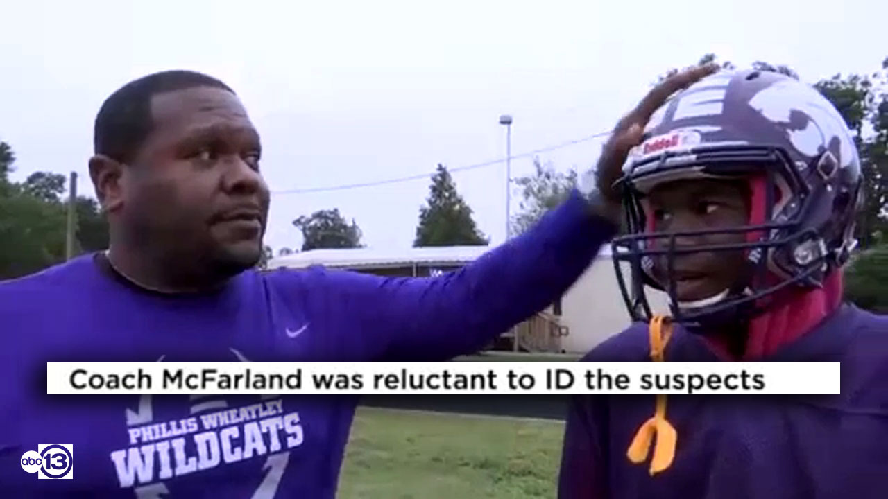 Houston coach 'reluctant' to identify suspects in heist