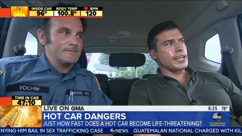 Gma S Gio Benitez Does Hot Car Demonstration In Havertown Pennsylvania 6abc Philadelphia